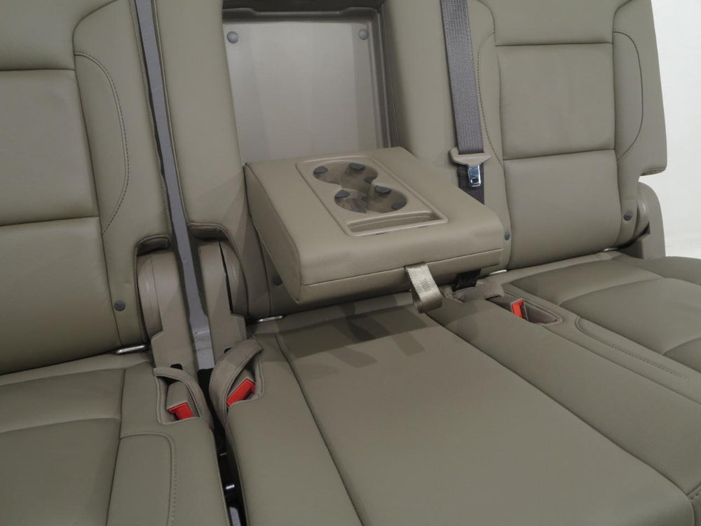 Gm Tahoe Yukon Rear 60-40 Bench Seat Tan Leather 2015 2016 2017 2018 2019 2020 | Picture # 4 | OEM Seats