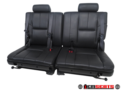 Chevy Gmc Oem Tahoe Yukon Black 3rd Row Seats 2007 2010 2011 2012 2013 2014 | Picture # 1 | OEM Seats