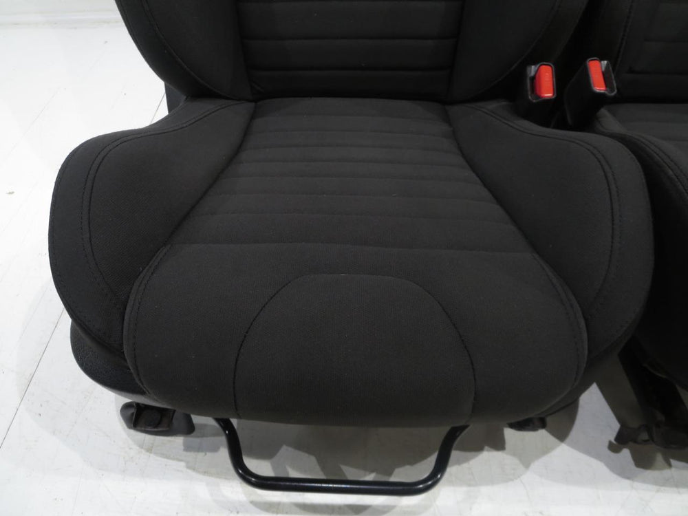 2005 - 2014 Ford Mustang Recaro Seats Black Cloth Front Seats #7625 | Picture # 3 | OEM Seats