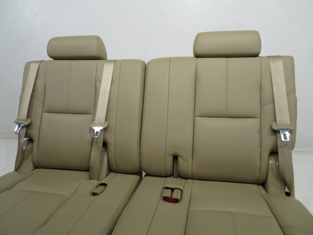 2007 - 2014 GM Tahoe Yukon Suburban 3rd Row Tan Leather Seats #304i | Picture # 9 | OEM Seats