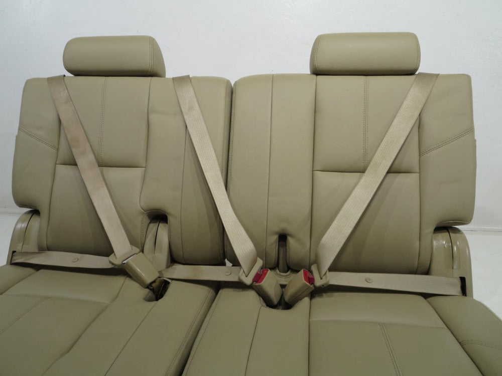 2007 - 2014 GM Tahoe Yukon Suburban 3rd Row Tan Leather Seats #304i | Picture # 10 | OEM Seats