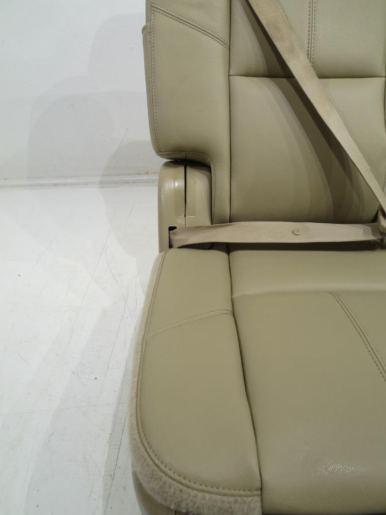 2007 - 2014 GM Tahoe Yukon Suburban 3rd Row Tan Leather Seats #304i | Picture # 5 | OEM Seats