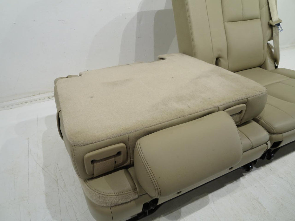 2007 - 2014 GM Tahoe Yukon Suburban 3rd Row Tan Leather Seats #304i | Picture # 11 | OEM Seats