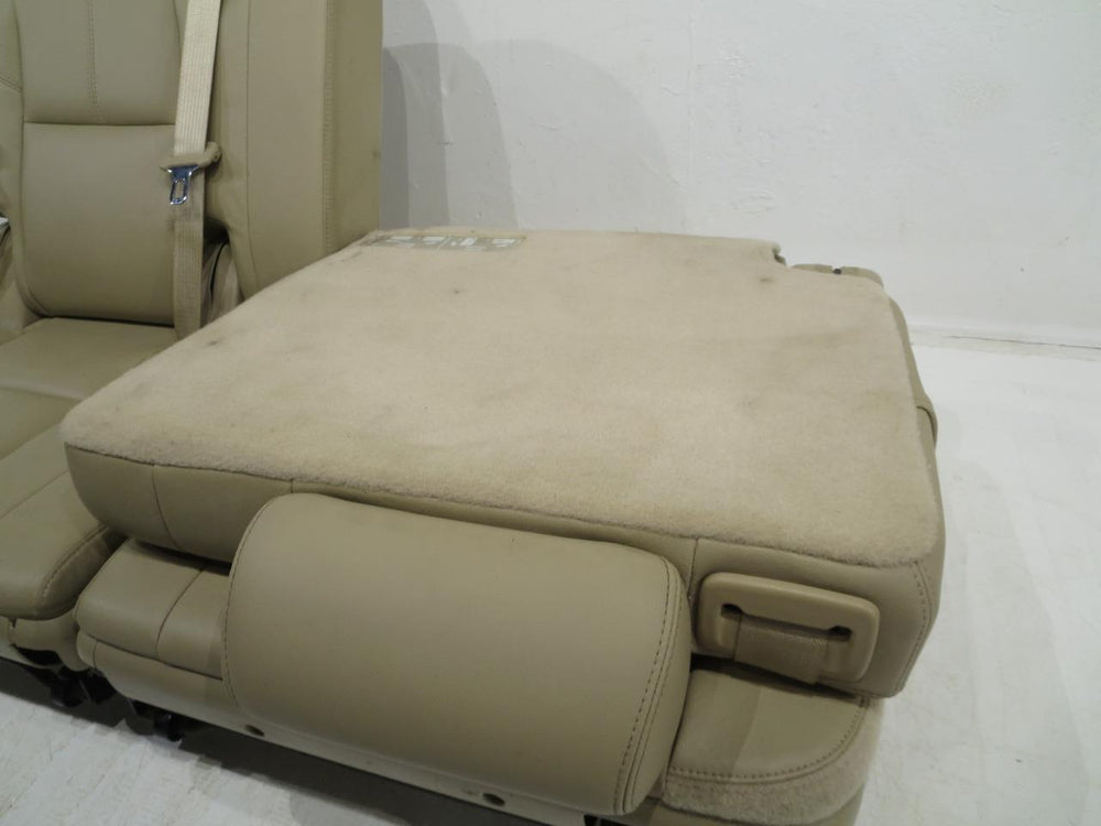 2007 - 2014 GM Tahoe Yukon Suburban 3rd Row Tan Leather Seats #304i | Picture # 12 | OEM Seats
