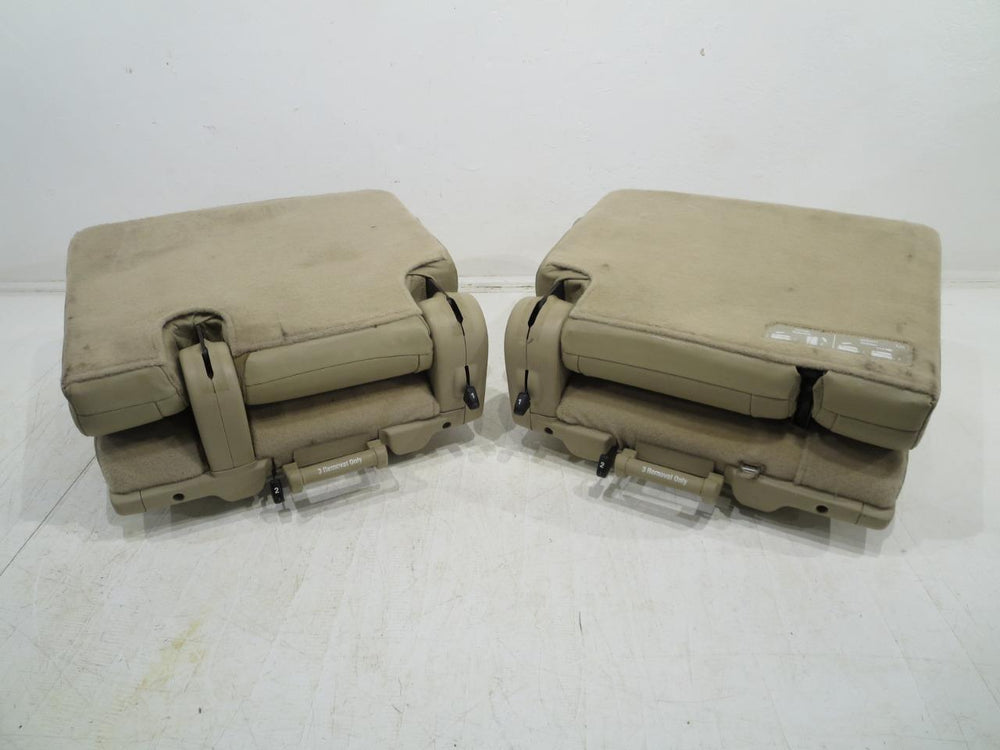 2007 - 2014 GM Tahoe Yukon Suburban 3rd Row Tan Leather Seats #304i | Picture # 18 | OEM Seats