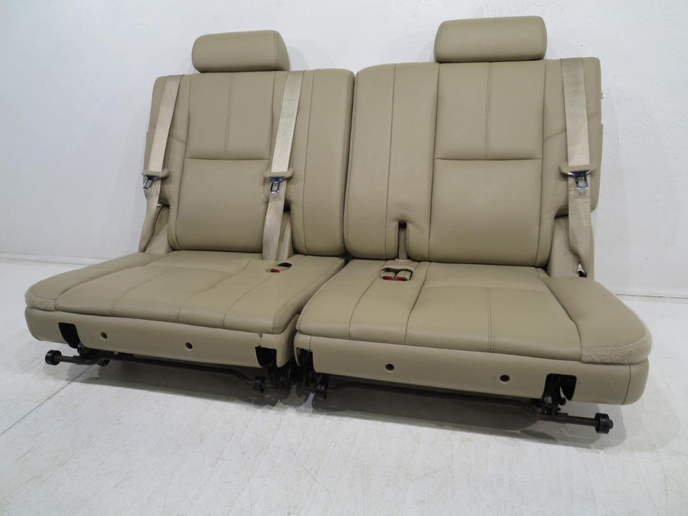 2007 - 2014 GM Tahoe Yukon Suburban 3rd Row Tan Leather Seats #304i | Picture # 21 | OEM Seats