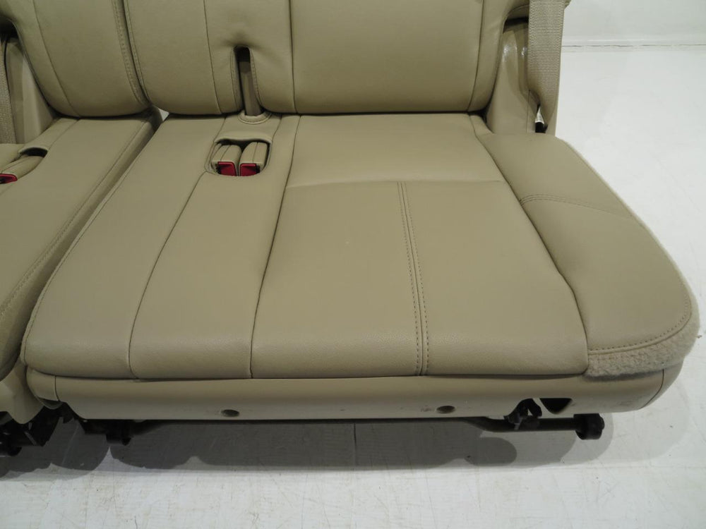2007 - 2014 GM Tahoe Yukon Suburban 3rd Row Tan Leather Seats #304i | Picture # 4 | OEM Seats