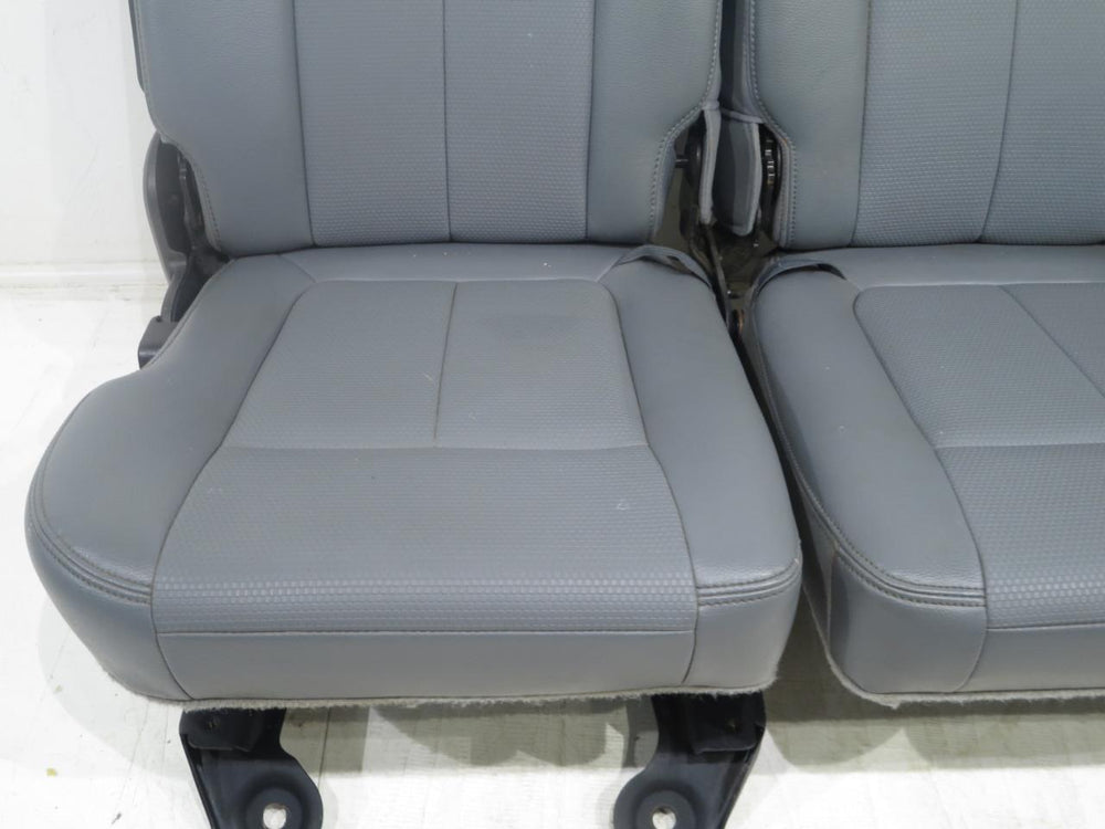 Ford Super Duty F250 F350 Gray Vinyl Rear Seats 2011 2012 2013 2014 2015 2016 | Picture # 3 | OEM Seats