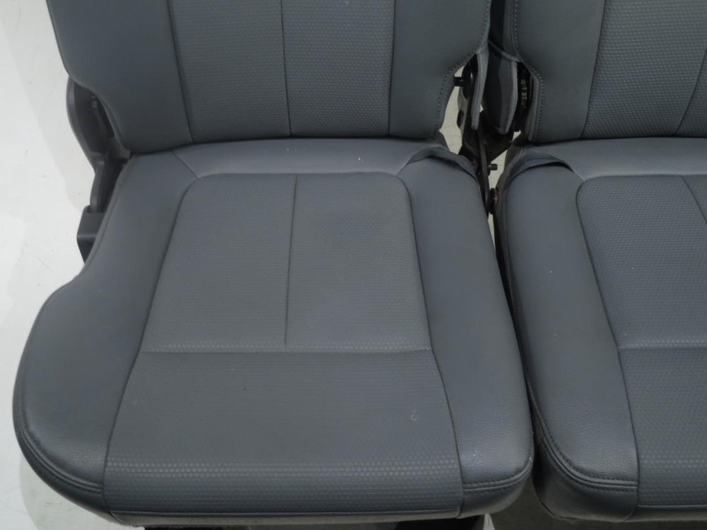 Ford Super Duty F250 F350 Gray Vinyl Rear Seats 2011 2012 2013 2014 2015 2016 | Picture # 7 | OEM Seats