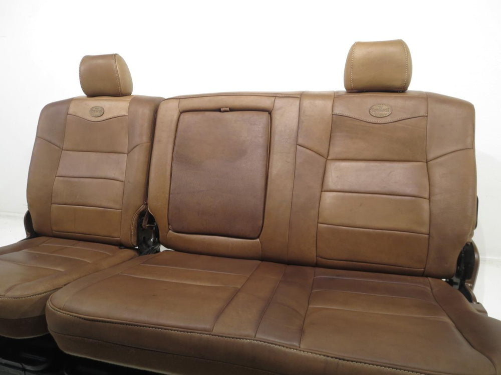 2003 - 2007 Ford Super Duty F250 F350 King Ranch Rear Leather Seat #322i | Picture # 11 | OEM Seats