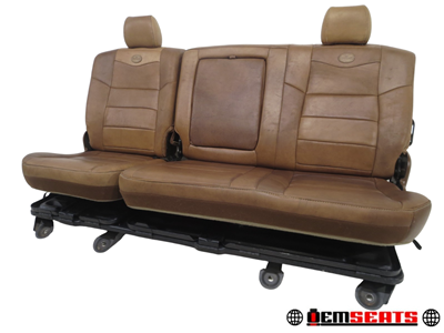 2003 - 2007 Ford Super Duty F250 F350 King Ranch Rear Leather Seat #322i | Picture # 1 | OEM Seats