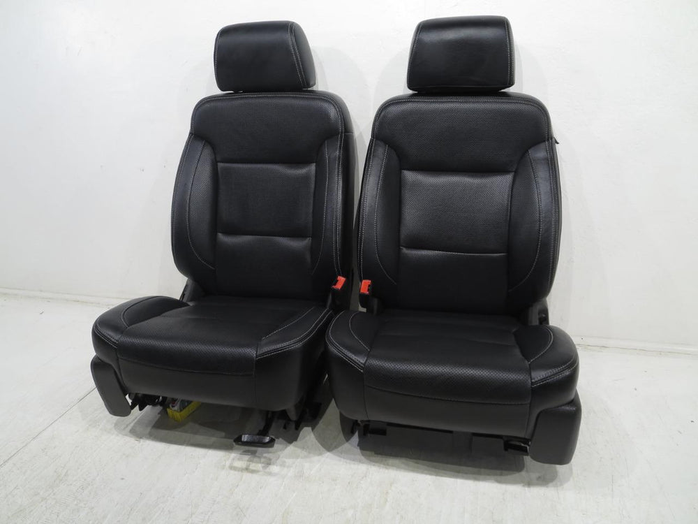 2014 - 2018 GM Silverado & Sierra Seats, Crew Cab Black Leather #323i | Picture # 13 | OEM Seats