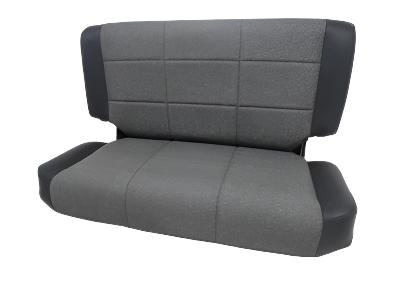 1997 - 2002 Jeep Wrangler TJ Rear Seat Dark Gray #325i | Picture # 1 | OEM Seats