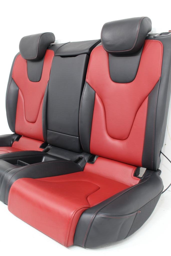 Audi S5 A5 Seats Magna Red Black Front Rear Seat Set Door Panels With 1/4 Trim | Picture # 14 | OEM Seats