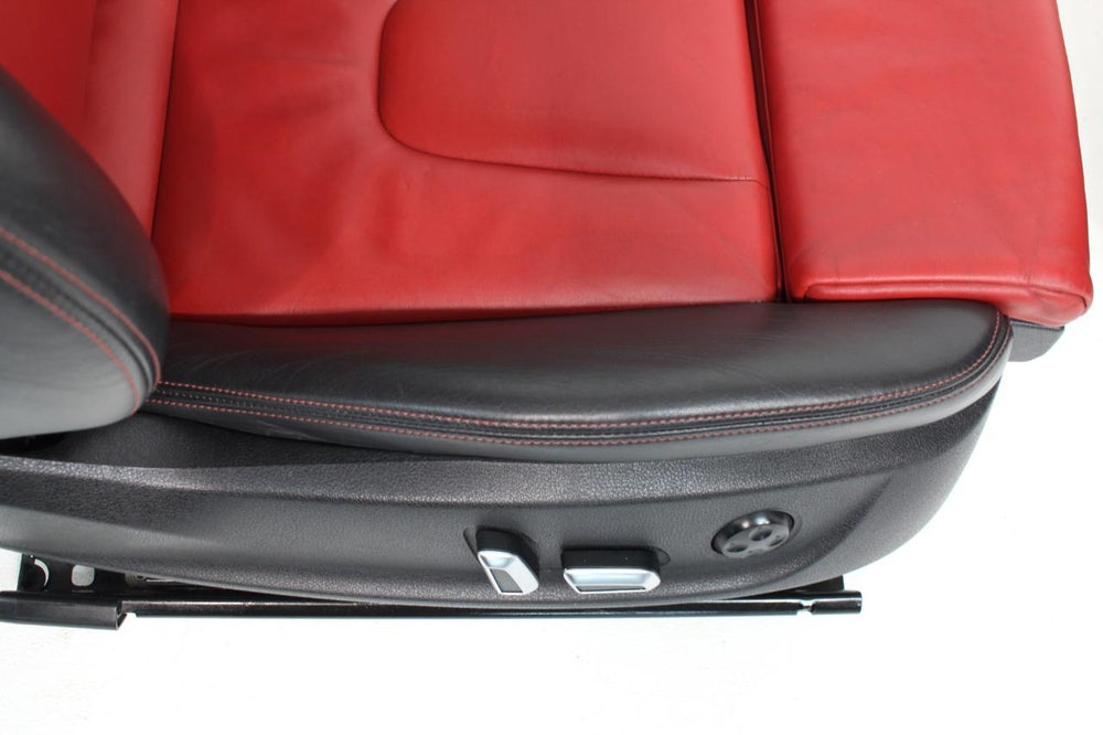 Audi S5 A5 Seats Magna Red Black Front Rear Seat Set Door Panels With 1/4 Trim | Picture # 7 | OEM Seats