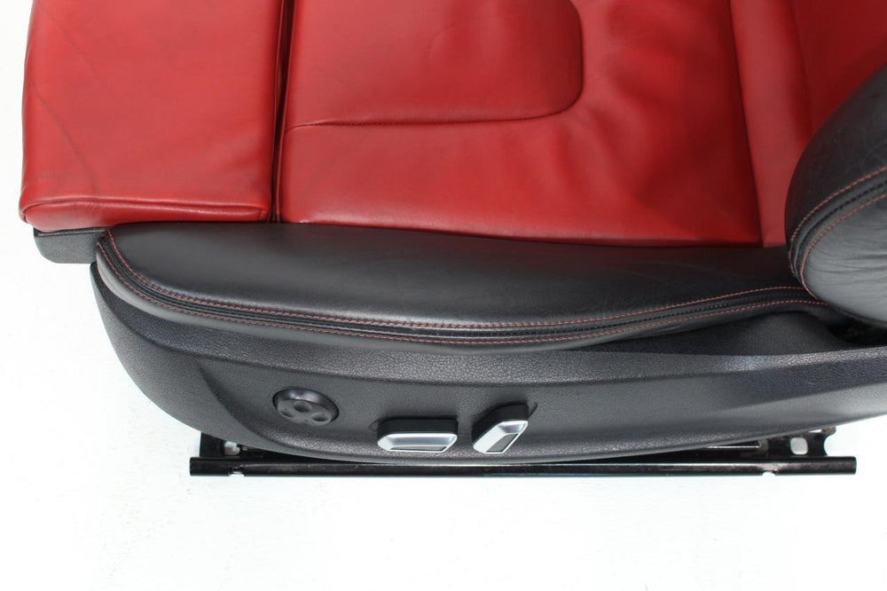 Audi S5 A5 Seats Magna Red Black Front Rear Seat Set Door Panels With 1/4 Trim | Picture # 8 | OEM Seats