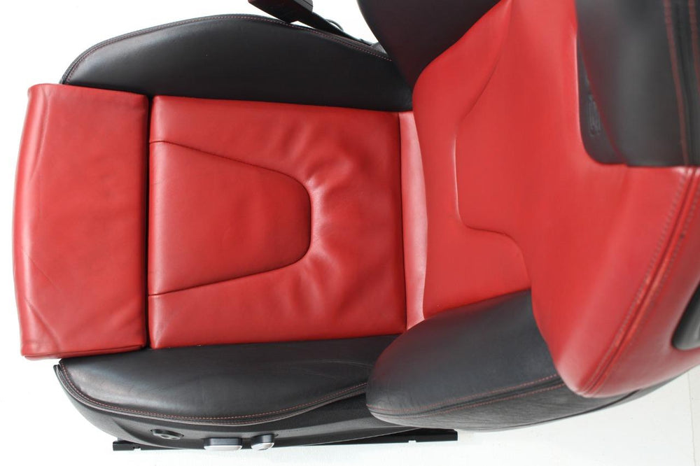Audi S5 A5 Seats Magna Red Black Front Rear Seat Set Door Panels With 1/4 Trim | Picture # 12 | OEM Seats