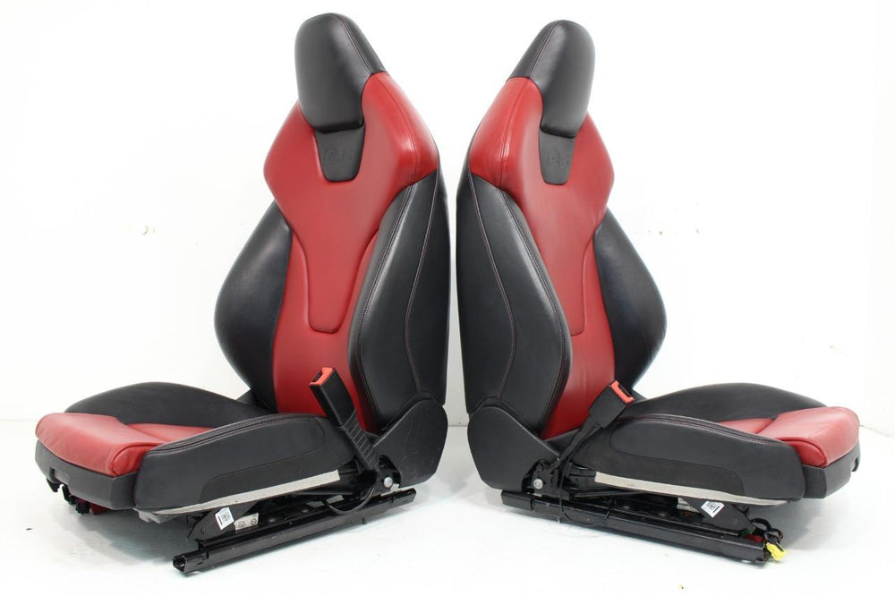 Audi S5 A5 Seats Magna Red Black Front Rear Seat Set Door Panels With 1/4 Trim | Picture # 19 | OEM Seats