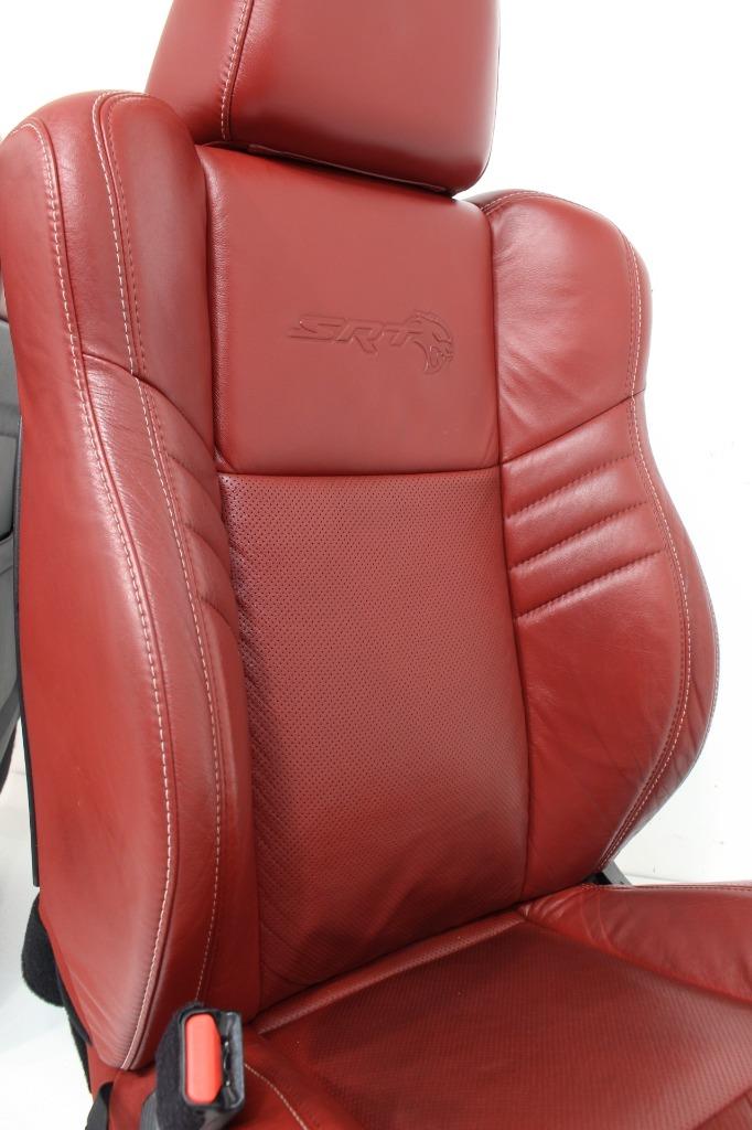 Dodge Charger Hellcat Oem Red Leather Seats Front & Rear  2015-2020 | Picture # 20 | OEM Seats