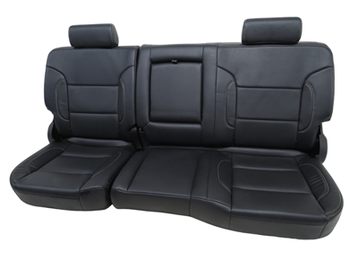 2014 - 2018 Silverado Sierra Rear Seats, Crew Cab, Aftermarket Black Leather #333i | Picture # 1 | OEM Seats