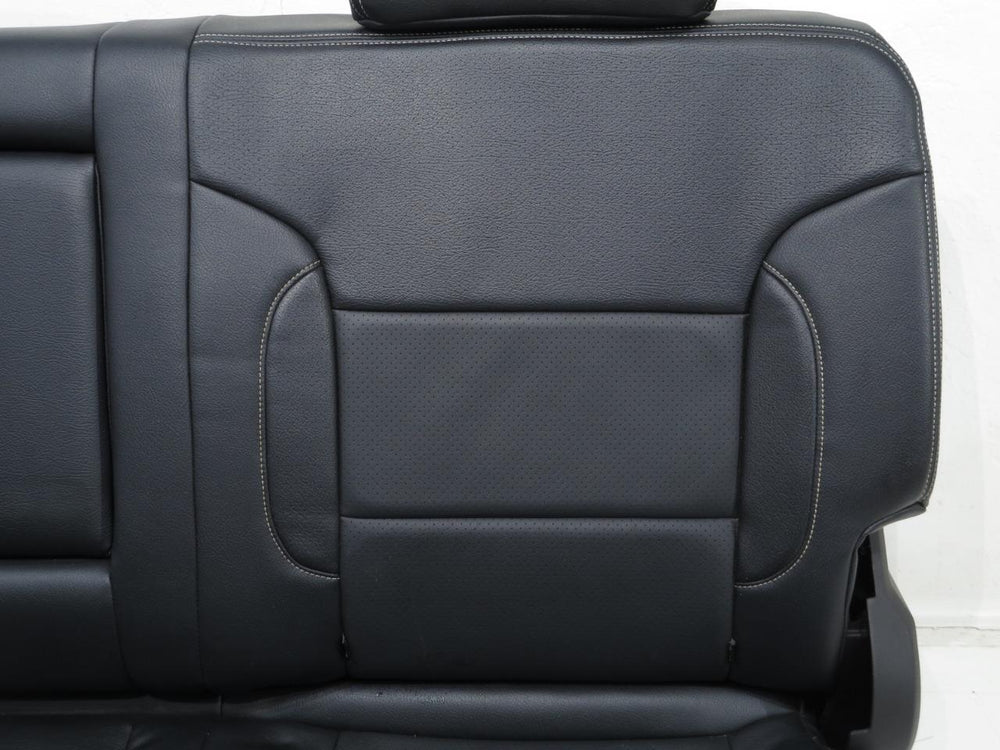 2014 - 2018 Silverado Sierra Rear Seats, Crew Cab, Aftermarket Black Leather #333i | Picture # 6 | OEM Seats
