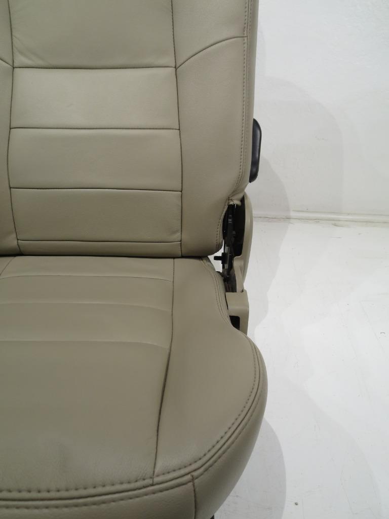 Ford Super Duty Tan Leather Crew Cab Rear Seat 2003 2004 2005 2006 2007 | Picture # 6 | OEM Seats