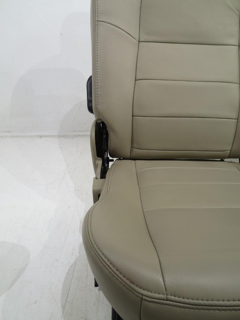Ford Super Duty Tan Leather Crew Cab Rear Seat 2003 2004 2005 2006 2007 | Picture # 5 | OEM Seats