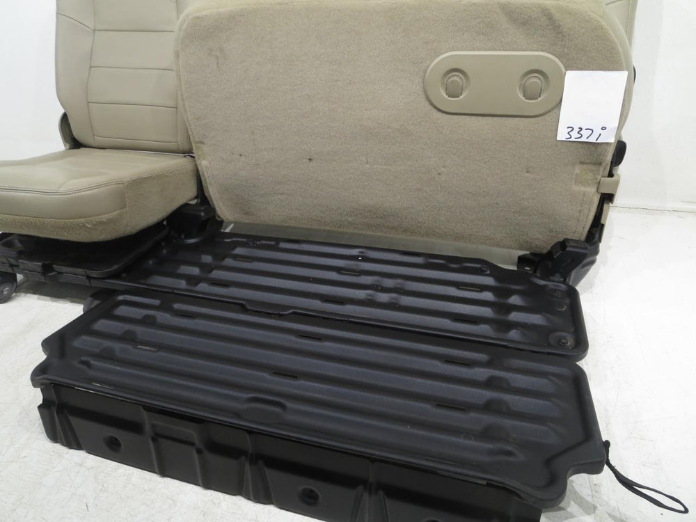 Ford Super Duty Tan Leather Crew Cab Rear Seat 2003 2004 2005 2006 2007 | Picture # 15 | OEM Seats