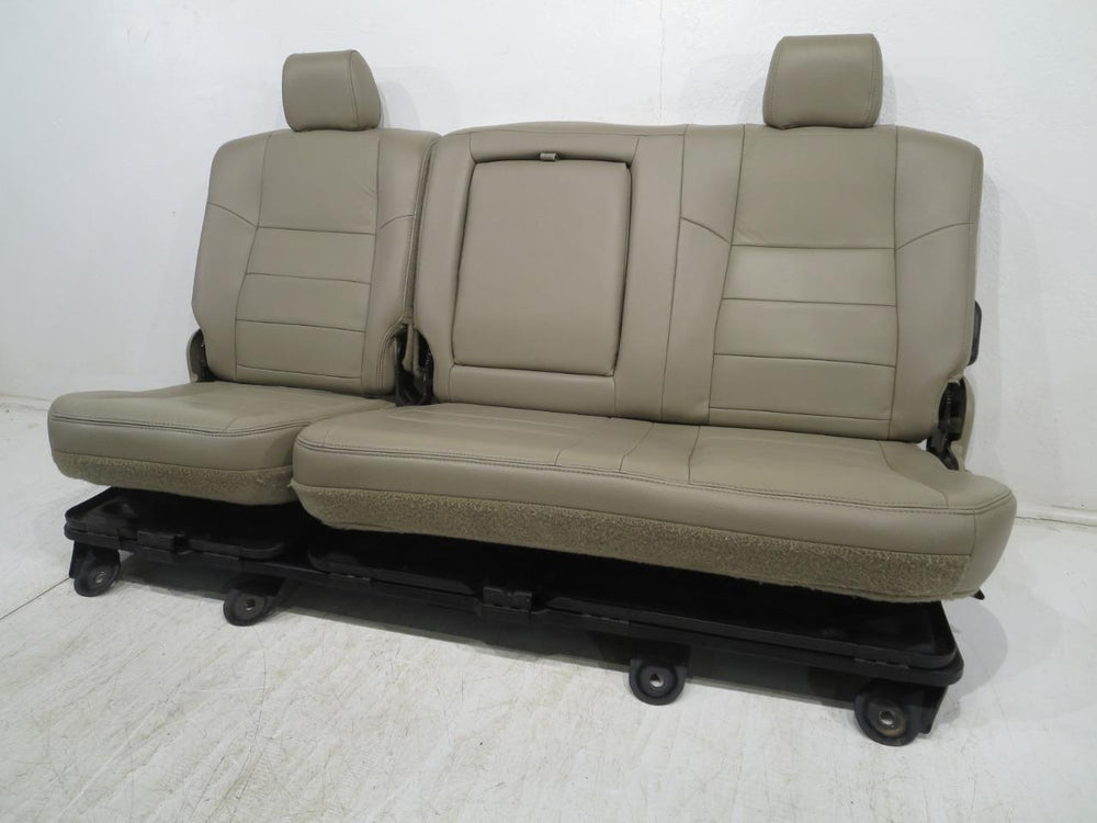 Ford Super Duty Tan Leather Crew Cab Rear Seat 2003 2004 2005 2006 2007 | Picture # 16 | OEM Seats