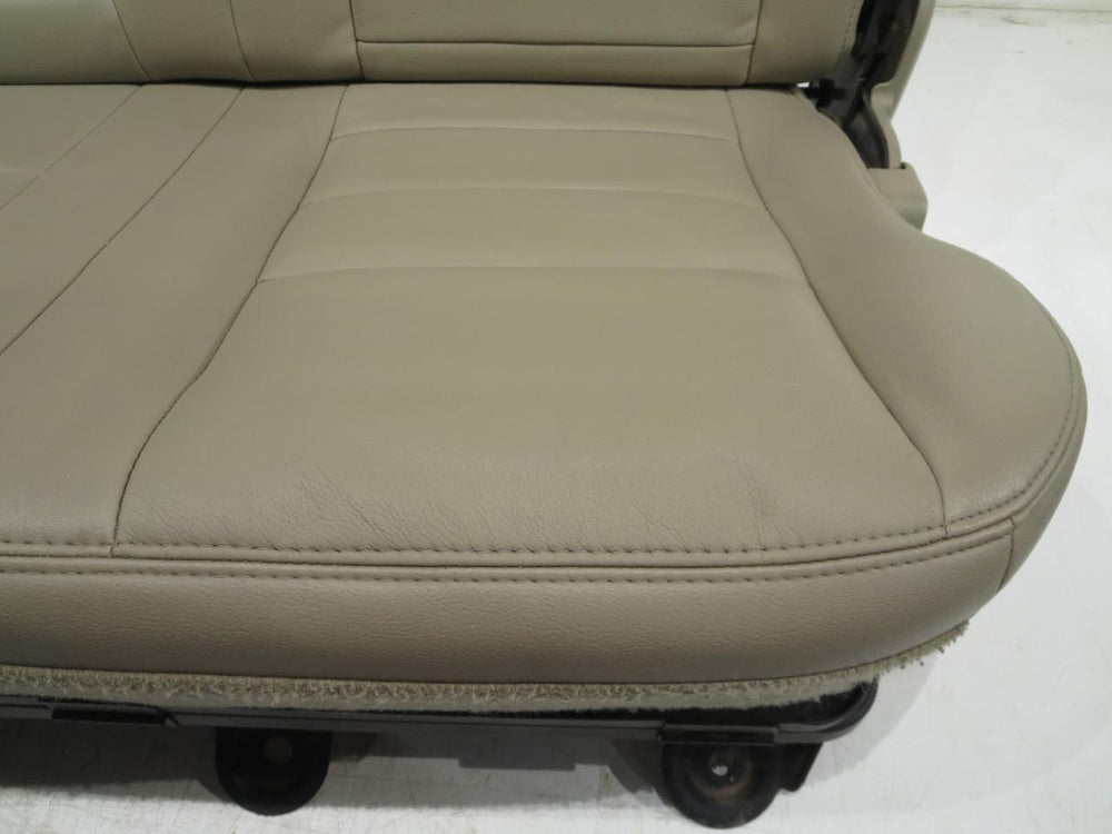 Ford Super Duty Tan Leather Crew Cab Rear Seat 2003 2004 2005 2006 2007 | Picture # 4 | OEM Seats