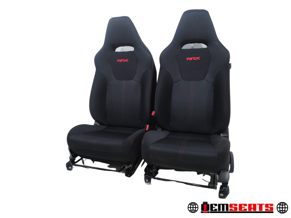2008 - 2014 Subaru Impreza WRX Black Cloth Front Seats #347i | Picture # 1 | OEM Seats