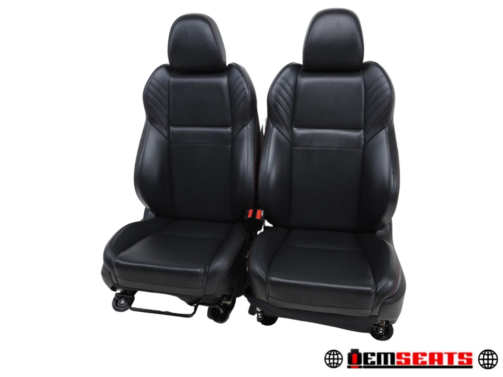 2015 - 2021 Subaru WRX Black Sport Leather Front Seats #356i | Picture # 1 | OEM Seats