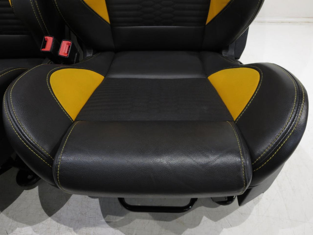 2011 - 2018 Ford Focus OEM Recaro Front and Rear Tangerine Yellow Seats #357i | Picture # 4 | OEM Seats