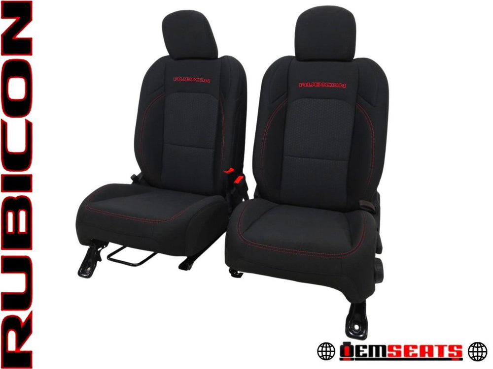 2018 - 2024 Jeep JL/JT Wrangler Gladiator Rubicon OEM Front Seats #361i | Picture # 1 | OEM Seats