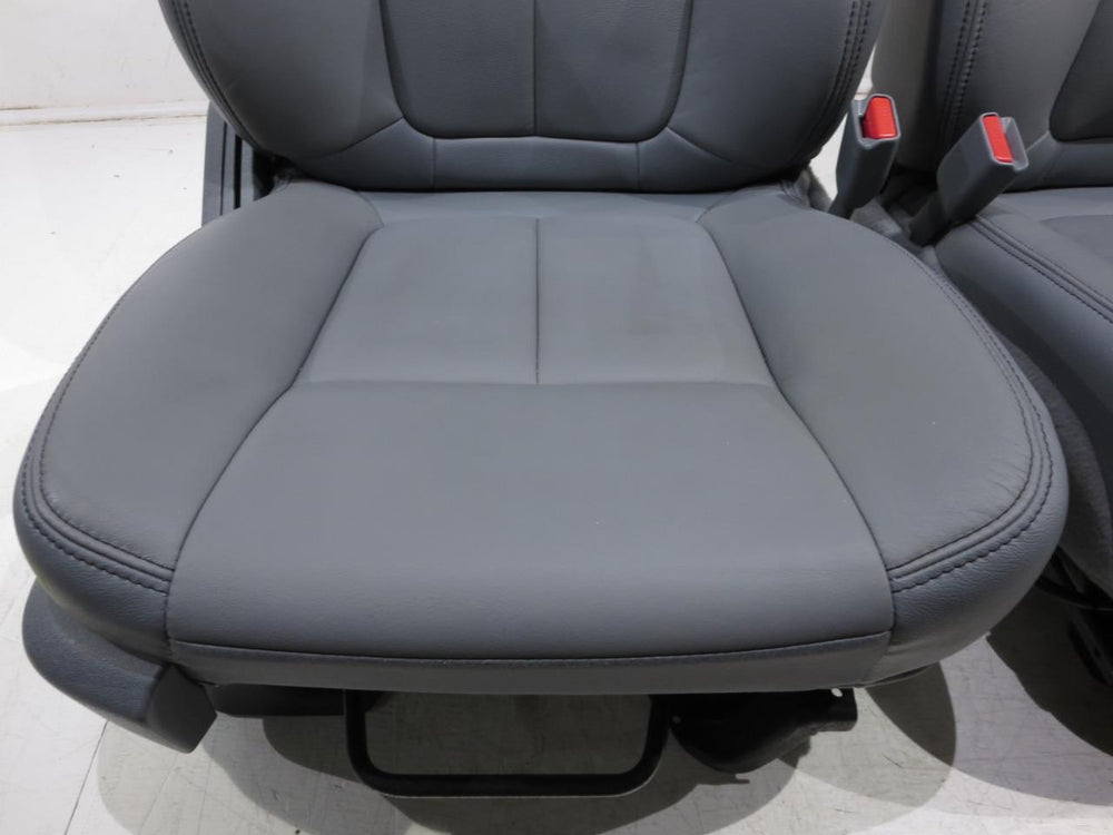 Ford F150 F-150 Oem Grey Leather Seats 2009 2010 2011 2012 2013 2014 | Picture # 3 | OEM Seats