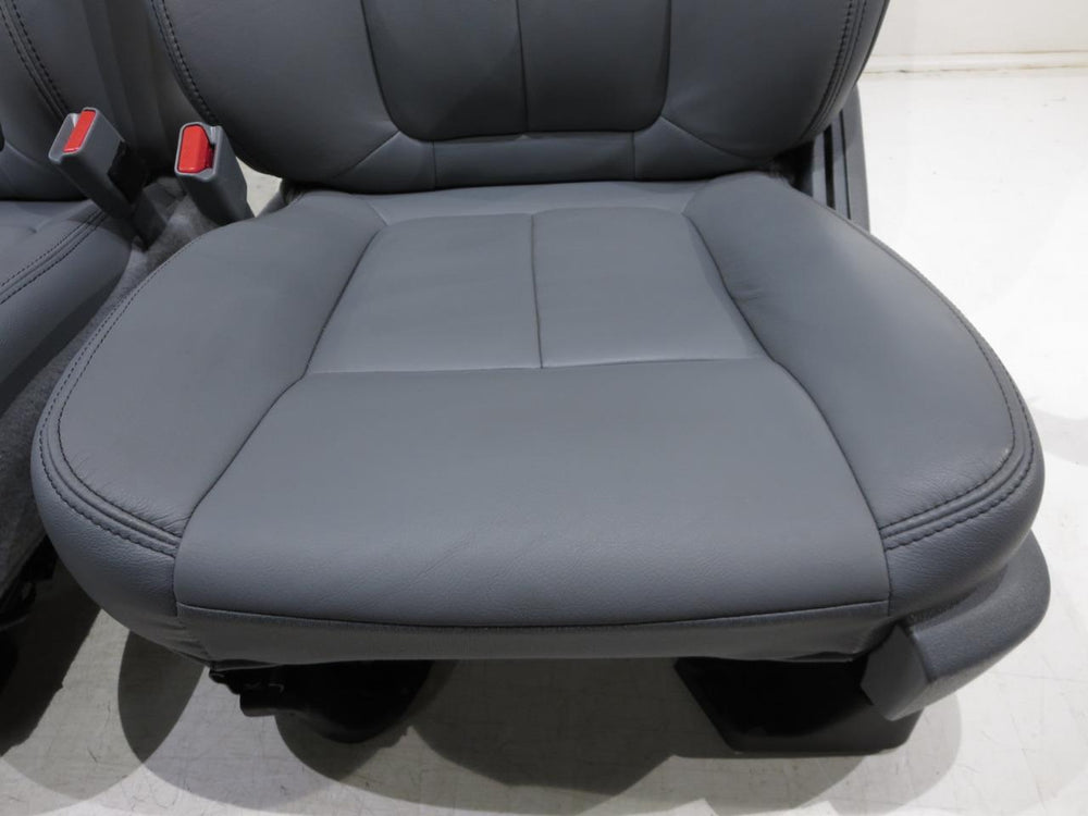 Ford F150 F-150 Oem Grey Leather Seats 2009 2010 2011 2012 2013 2014 | Picture # 4 | OEM Seats