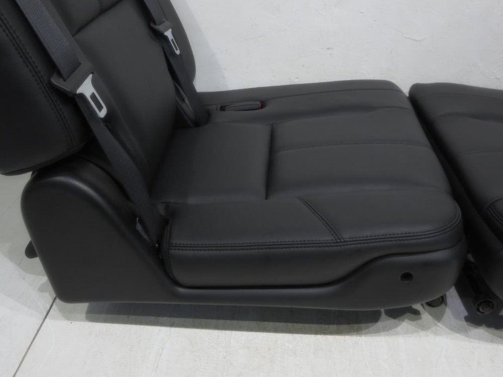 2007 - 2014 GM Tahoe Suburban Escalade Yukon Black Leather 3rd Row Seat #406i | Picture # 7 | OEM Seats