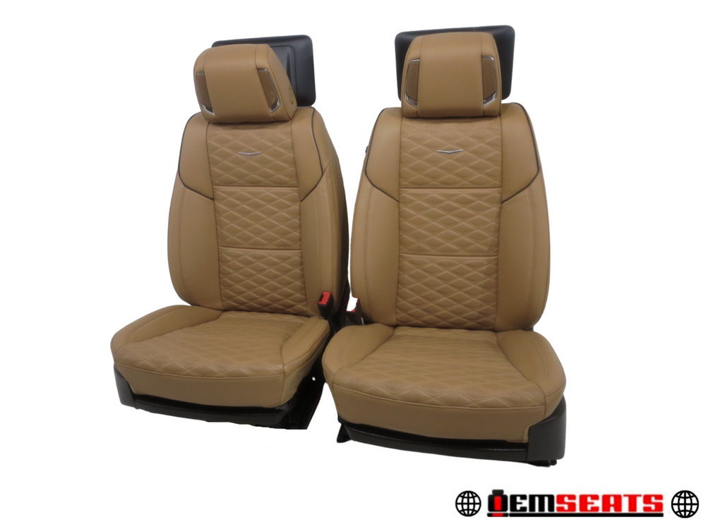 Cadillac Escalade Sport Oem Brandy Leather Heat Air Conditioned Seats 2021 2022 | Picture # 1 | OEM Seats