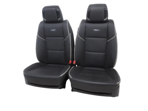 21 Escalade Oem Black Leather Heat / Ac Seats 