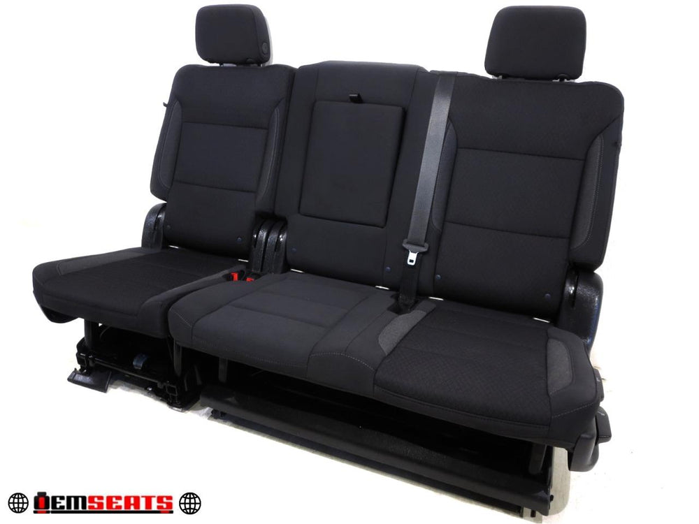 2021 - 2024 Chevy Tahoe Suburban 2nd Row Bench Seat Black Cloth #496i | Picture # 1 | OEM Seats