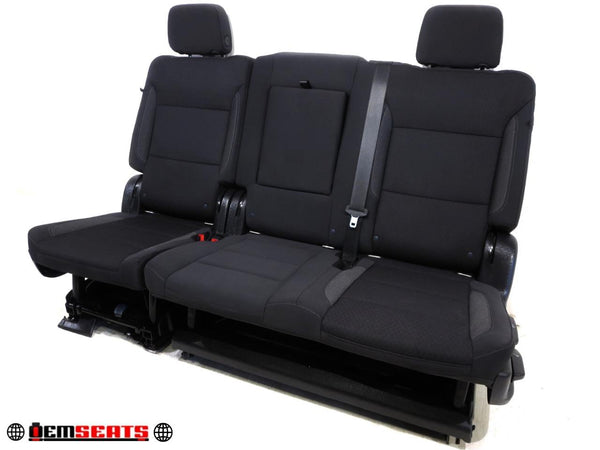 2021 Chevy Tahoe 2nd Row Black Cloth Bench Seat 