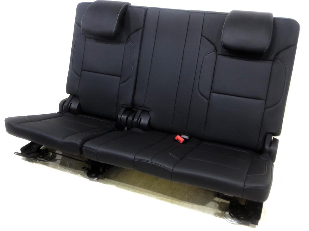 2015 - 2020 Gm Chevy Tahoe Suburban 3rd Row Seat Black Leather #506i | Picture # 1 | OEM Seats