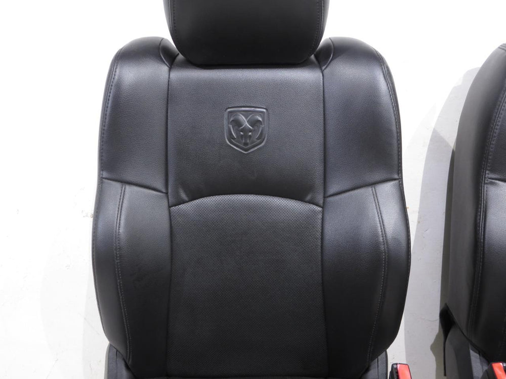 2009 - 2019 Dodge Ram Laramie Seats Black Leather Heat & AC #514i | Picture # 7 | OEM Seats