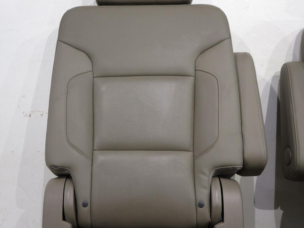 2015 - 2020 Yukon Xl Chevy Suburban Rear Bucket Seats Tan Leather #519i | Picture # 7 | OEM Seats