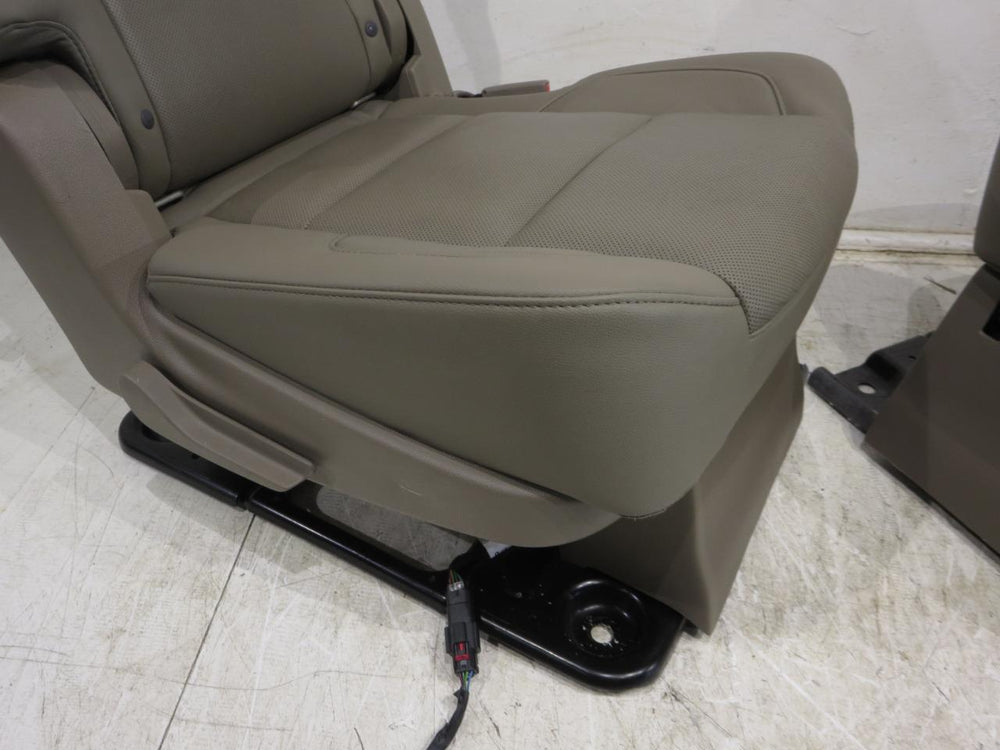 2015 - 2020 Yukon Xl Chevy Suburban Rear Bucket Seats Tan Leather #519i | Picture # 11 | OEM Seats