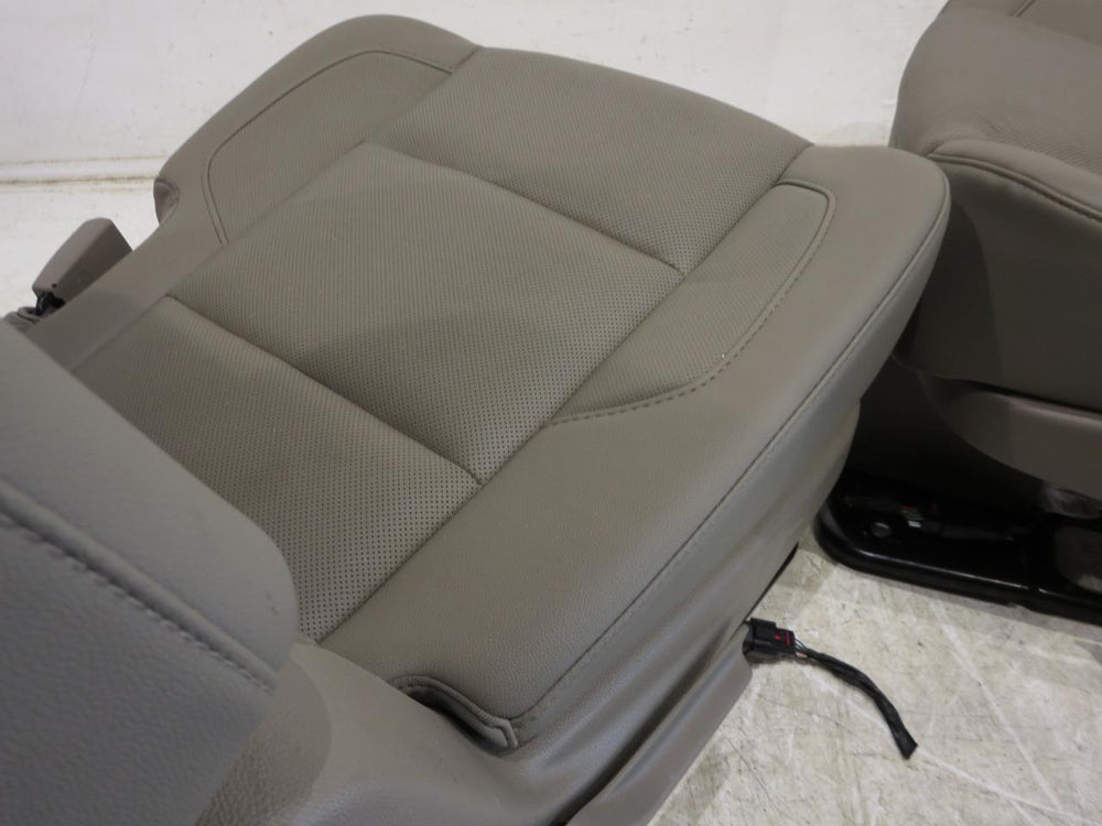 2015 - 2020 Yukon Xl Chevy Suburban Rear Bucket Seats Tan Leather #519i | Picture # 13 | OEM Seats