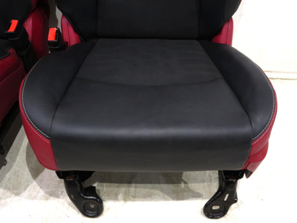 Dodge Ram Rebel Radar Red & Black Powered Oem Front Seats 2009 - 2016 2017 2018 | Picture # 4 | OEM Seats