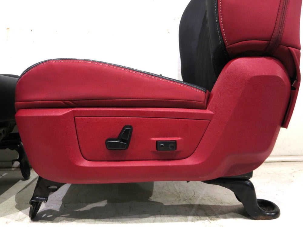 Dodge Ram Rebel Radar Red & Black Powered Oem Front Seats 2009 - 2016 2017 2018 | Picture # 5 | OEM Seats