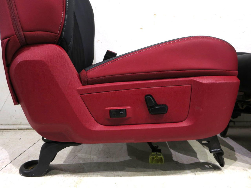 Dodge Ram Rebel Radar Red & Black Powered Oem Front Seats 2009 - 2016 2017 2018 | Picture # 6 | OEM Seats