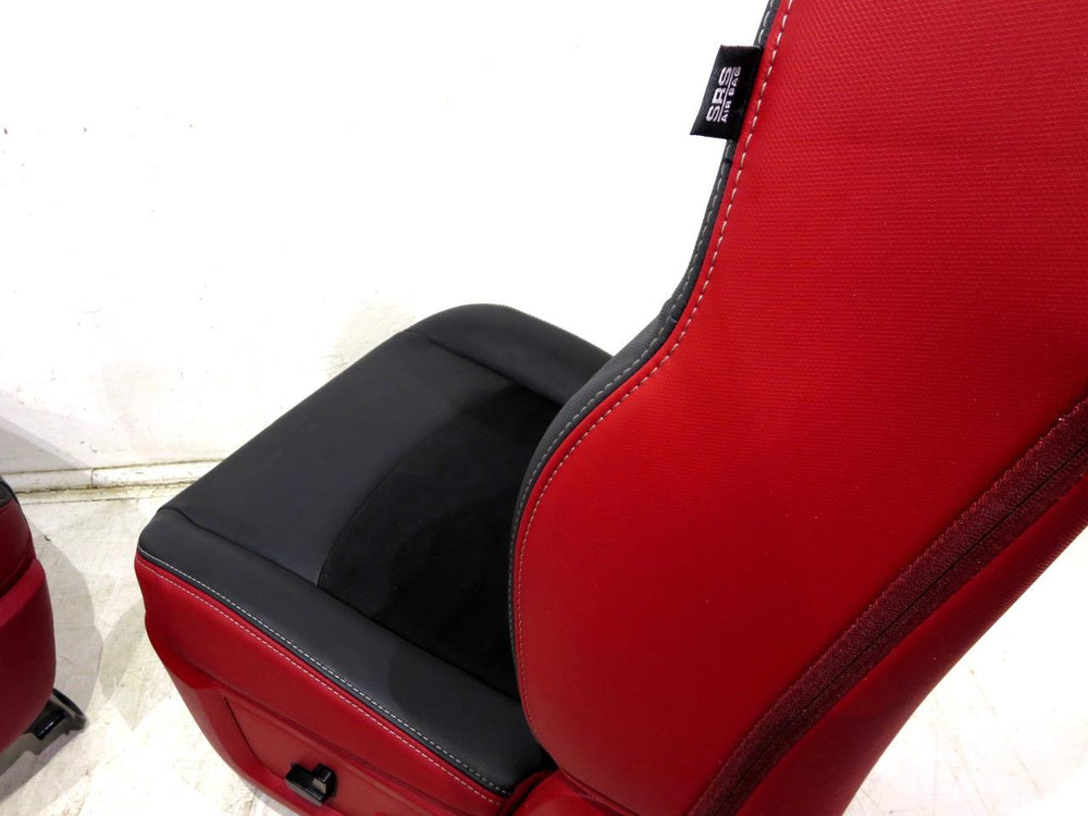 2009 - 2018 Dodge Ram Rebel Seats Radar Red with Black Inserts #527i | Picture # 12 | OEM Seats